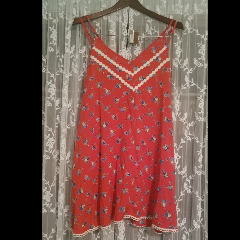 Umgee red floral sundress